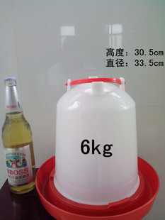 6公斤 鸡 喝水壶 饮水器 6千克 6kg 养殖 鸡鸭鹅 喝水器 鸡饲料桶