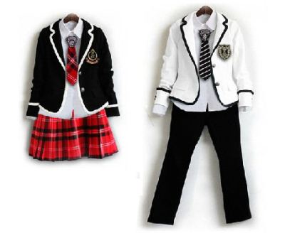 英伦学院风格子短裙校服表演服日韩学生少女长袖衬衣西装班服套装
