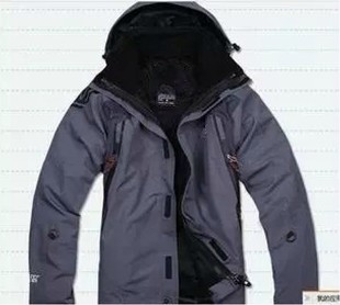 冬季正品户外冲锋衣男三合一两件套加厚抓绒登山服防风服滑雪服
