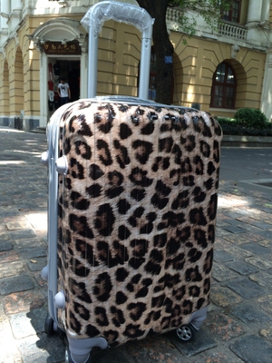 新款斑马旅行箱包abs拉杆箱万向轮 豹纹pc韩式行李箱20 24 28寸