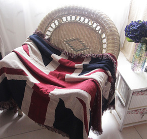 国旗沙发巾盖毯沙发垫毯全棉沙发罩毯防尘罩欧式防滑乡村