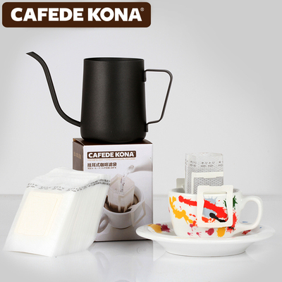 CAFEDE KONA挂耳咖啡滤袋 咖啡粉过滤日本进口滴滤式手冲咖啡滤纸