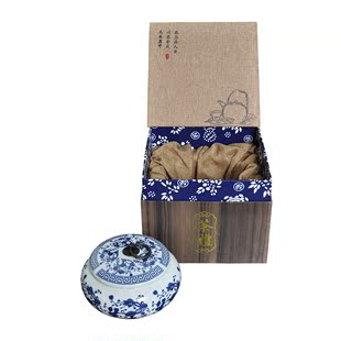 陶瓷茶叶罐密封 高档青花盒包装免费做商标logo 礼盒直销包邮