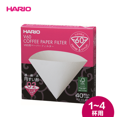 HARIO日本原装 咖啡滤纸 V60滴漏式手冲咖啡过滤纸02号1-4人份