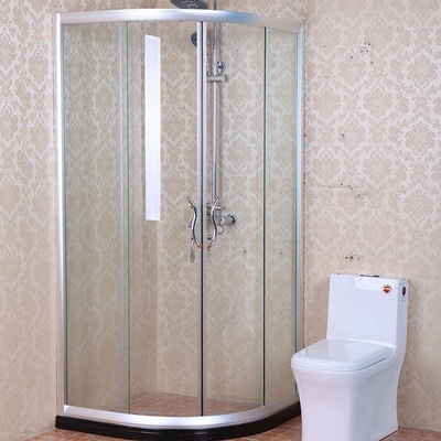 简易整体淋浴房移门式8毫米钢化玻璃定制卫生间淋雨房浴室沐浴房