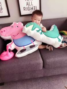 小猪佩琪正版双面小猪佩琪双印花抱枕儿童抱枕婴儿毛绒玩具包邮
