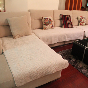 特价反季清仓现代简约绗缝优质 短毛绒加厚保暖防滑组合沙发垫毯