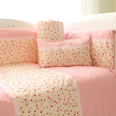 婴儿床上用品套件全棉床围可拆洗四六八十四件套尺寸定做棉花加厚