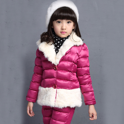 童装女童套装冬装2015新款女大童韩版儿童休闲运动二件套 秋冬装