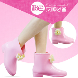 雨季女雨鞋韩国雨靴新款水鞋时尚胶鞋短筒水靴大码女鞋