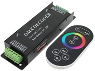 DMX512解码器DMX512控制器DMX控制器带遥控DMX3路解码器RF解码器