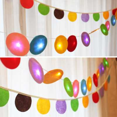 创意五彩装饰灯幼儿园儿童节户外室外活动聚会氛围布置用品挂饰