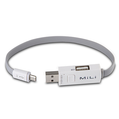 MiLi OTG充电数据线安卓手机平板U盘通用面条转接线多功能供电短