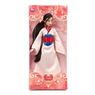 美国代购正品DISNEY Mulan Classic Doll - 12' 木兰玩偶娃娃