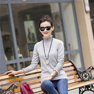2015新款秋冬款时尚女装韩版气质女式高领毛衣针织衫164363