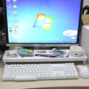 【天天特价】办公用品桌面收纳架多功能电脑键盘整理架隔板置物架