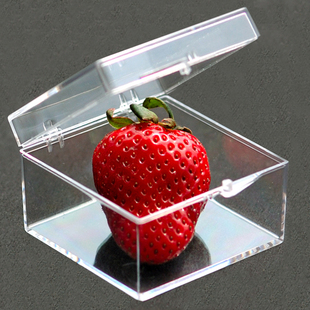 透明塑料盒子收纳盒正方形标本展示收藏盒整理盒加厚有盖大中小号