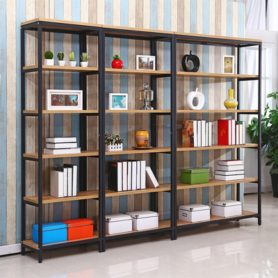 特价钢木书架置物架简易书架组合储物架货架展示架书柜 可定制