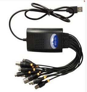 USB视频采集卡 8路全实时 全D1 纯硬压卡 八路 高清 支持手机监控