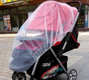 婴儿推车蚊帐通用全罩式加密蚊帐加大加宽高景观推车伞车童车蚊帐