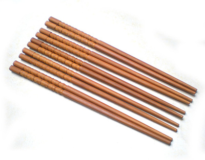 节节高 天然无漆工艺家用筷子炭化竹筷 尖头筷子天然环保筷24cm
