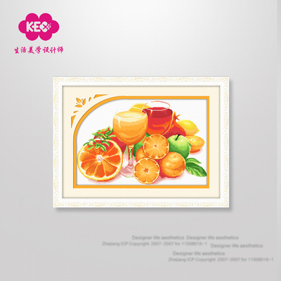 KEC十字绣精准印花系列正品套件 印画花卉H533 甜美人生 12ct