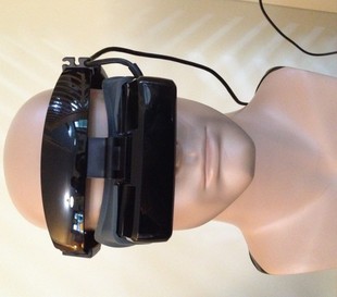 3D视频眼镜头戴显示器80寸3d立体视频眼镜影院可配夜视镜航模摄像