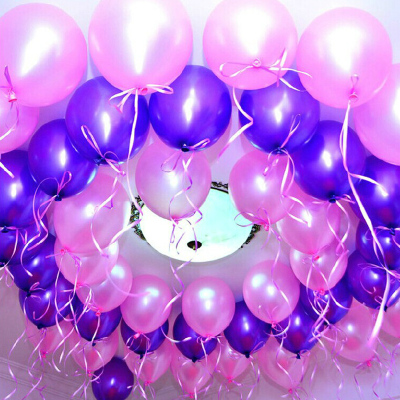 麦达令婚庆用品结婚气球圆形10寸珠光气球 婚礼布置乳胶拱门气球