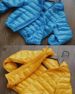 2015秋冬新款 专柜品质 帕克罗 轻薄软 男童羽绒服夹克外套