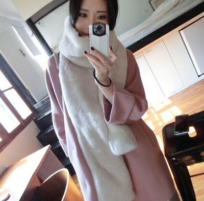 2015新韩版冬季高端双面女羊绒大衣中长款毛呢外套加厚廓型呢大衣