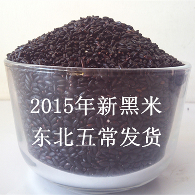 15年东北现磨黑龙江省五常市黑香米补血长寿米正宗黑米非转基因