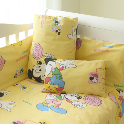 婴儿床品套件宝宝床上用品五六八件套全棉可定制床围棉花被子