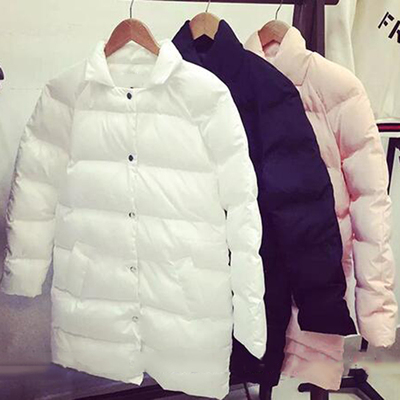 2015冬装新款女装韩版宽松中长款面包服棉服女加厚羽绒棉衣外套潮