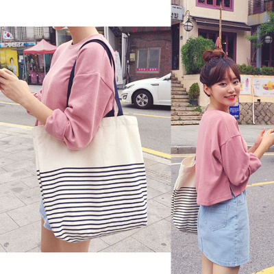 【天天特价】韩文艺帆布包包森女包简约手提学生单肩包日系帆布袋