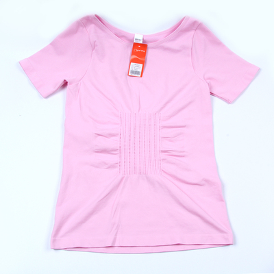 卡迪芬MN3010粉色超弹力透气舒适镂空塑身衣打底短袖T恤运动服