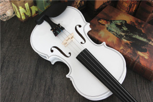 Saphony热销SV02手工高档初学者练习白色粉色小提琴儿童成人乐器