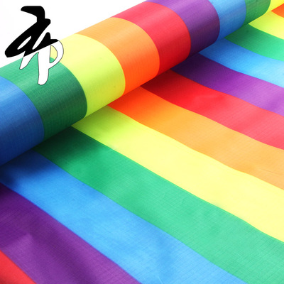 风筝布料DIY风筝材料涤纶风筝布风筝格子布210格子布彩条布平纹布
