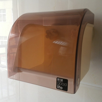 卫生间防水纸巾盒厕纸盒吸盘纸巾架免打孔厕所卷纸卫生纸盒卷纸盒