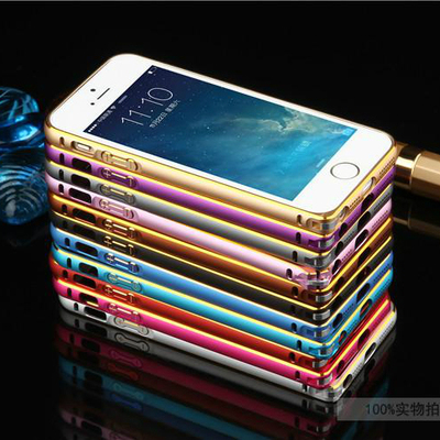 苹果5s 手机壳最新款iPhone5s iPhone5金属双色边框手机套 外壳潮