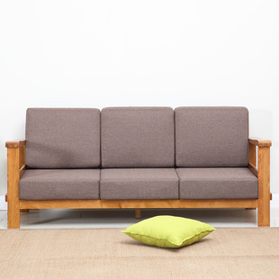 纯全实木沙发组合美式新中式沙发客厅家具单双三人沙发实木家具