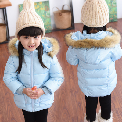 2015新款2冬季童装3女童棉衣外套4儿童棉服5中小童加厚连帽棉袄6