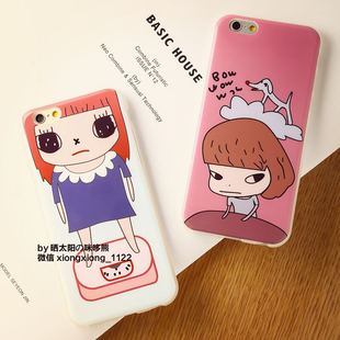 日本潮牌 苹果6plus 全包外壳iphone6软壳5.5个性卡通奈良手机壳