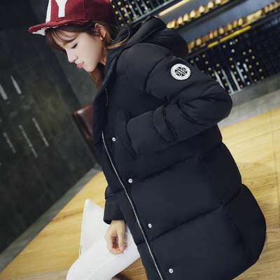 2015新款冬装韩版棉衣 大码中长款保暖棉服面包服加厚外套学生女