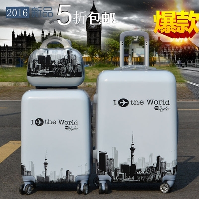 拉杆箱韩版卡通万向轮女拖箱行李箱旅行箱子母箱包20寸24寸28寸