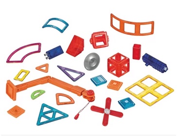 正版科博磁力建构片散件 磁力片益智玩具 百变提拉积木配件正品