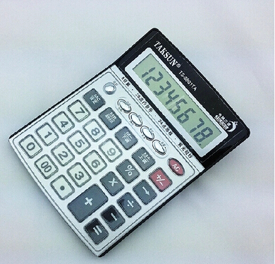 德信计算器 TS-8801TA 8位数 真人语音计算器 紫光验钞 批发价