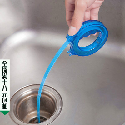 可伸缩通下水道毛发头发清理器管道疏通器厨房水槽马桶疏通清洁钩