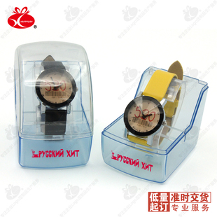 520主题多彩pu腕带手表 20个起可印制logo 公司展会促销宣传礼品