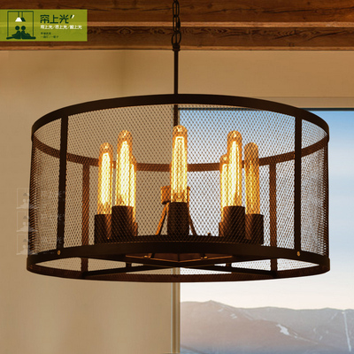 美式乡村工业铁艺复古吊灯具创意个性吧台吊灯阳台走廊咖啡厅吊灯