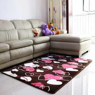 特价加厚珊瑚绒图案客厅茶几卧室床边地毯可定做地毯可爱地垫门垫